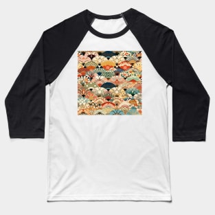 Traditional japanese fan pattern Baseball T-Shirt